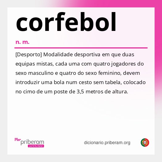 Significado de corfebol