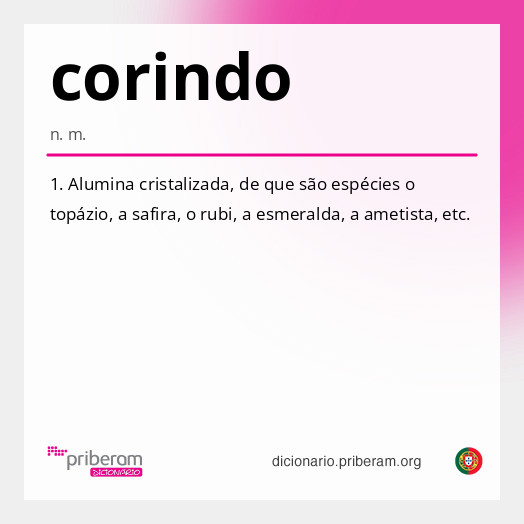 Significado de corindo