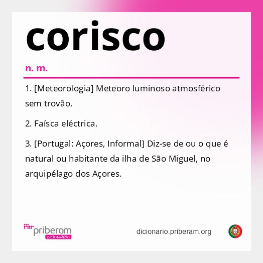 Significado de corisco