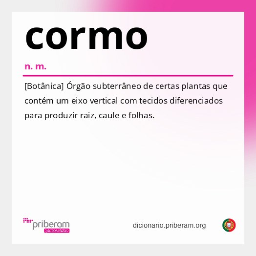 Significado de cormo