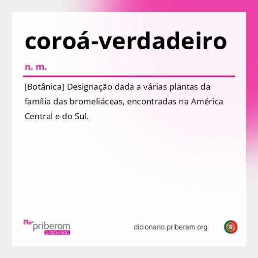 Significado de coroá-verdadeiro