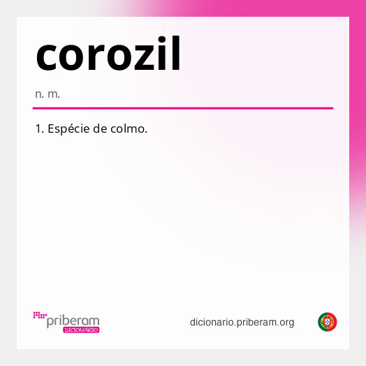 Significado de corozil
