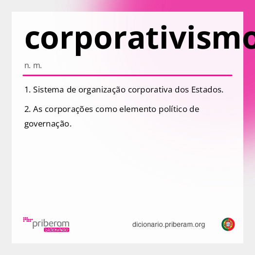 Significado de corporativismo