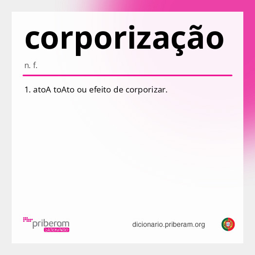 Significado de corporização
