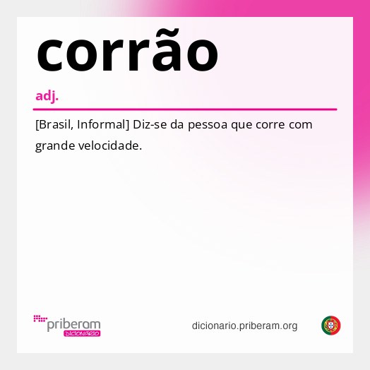 Significado de corrão