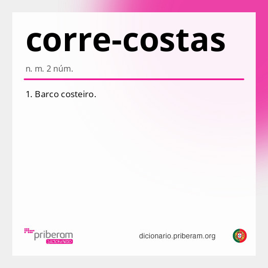 Significado de corre-costas