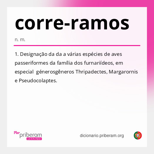 Significado de corre-ramos