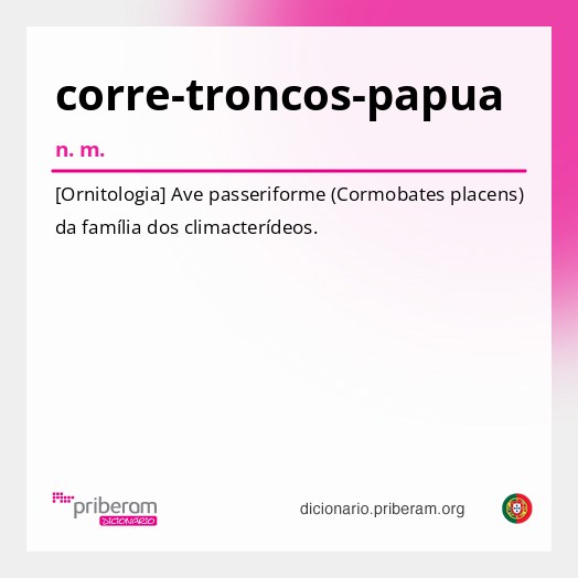 Significado de corre-troncos-papua
