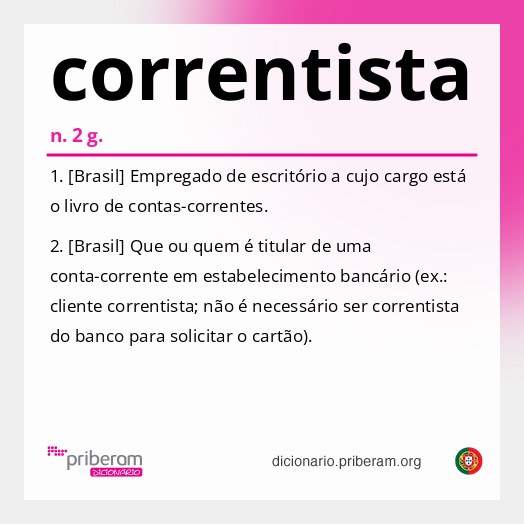 Significado de correntista
