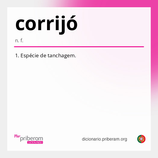 Significado de corrijó