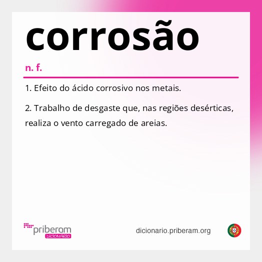 Significado de corrosão