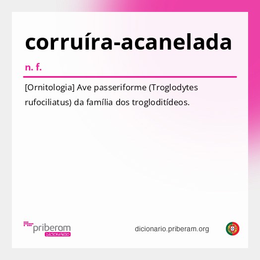 Significado de corruíra-acanelada
