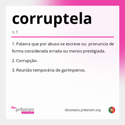 Significado de corruptela