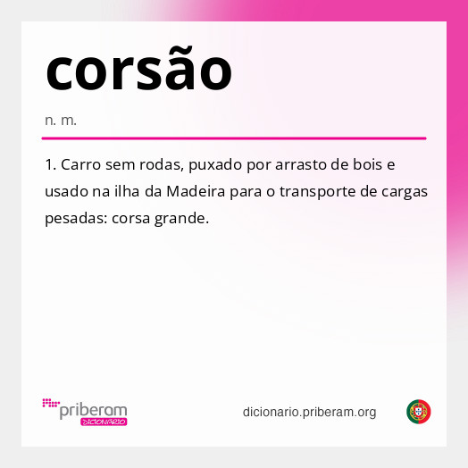 Significado de corsão