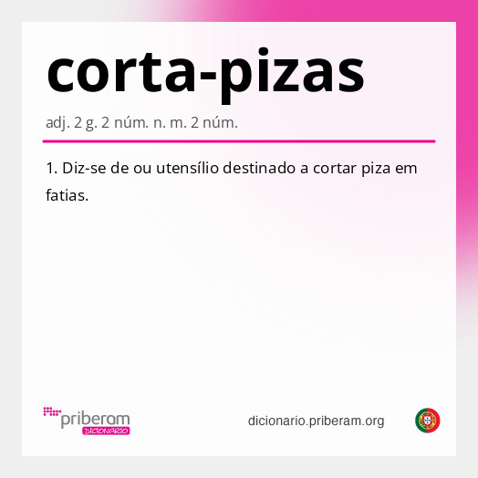 Significado de corta-pizas