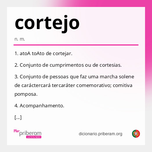 Significado de cortejo