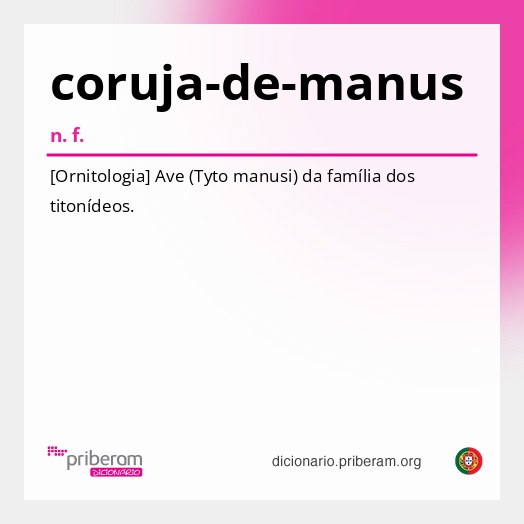 Significado de coruja-de-manus