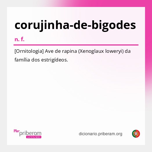 Significado de corujinha-de-bigodes
