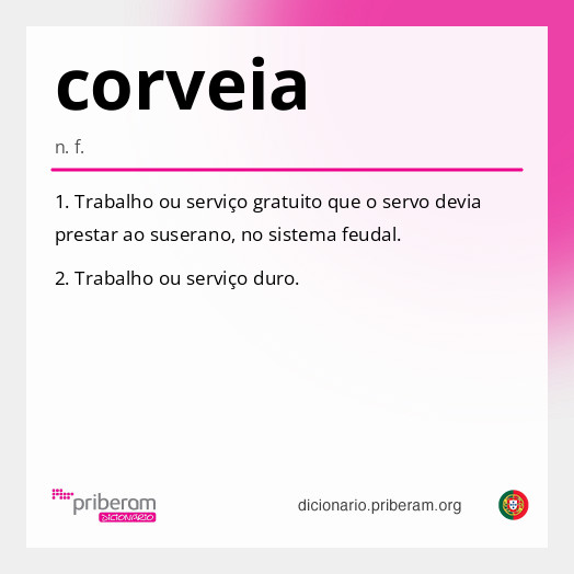Significado de corveia