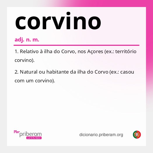 Significado de corvino