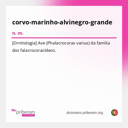 Significado de corvo-marinho-alvinegro-grande