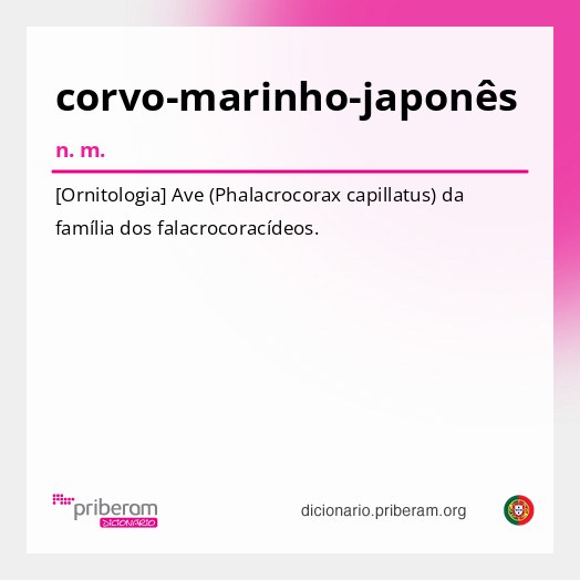 Significado de corvo-marinho-japonês