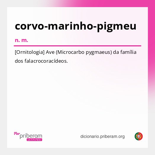 Significado de corvo-marinho-pigmeu