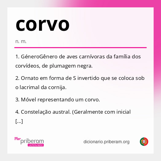 Significado de corvo