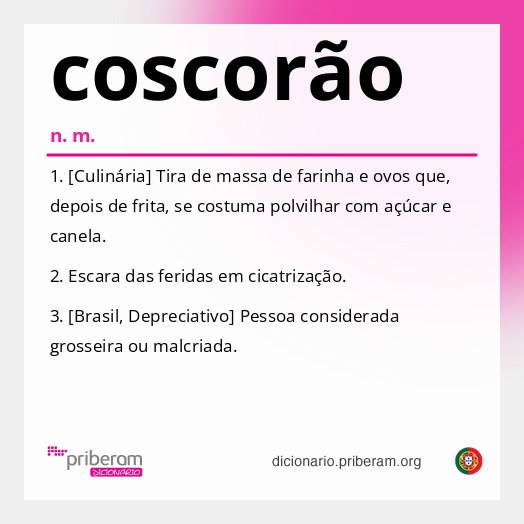 Significado de coscorão