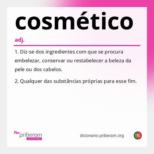 Significado de cosmético