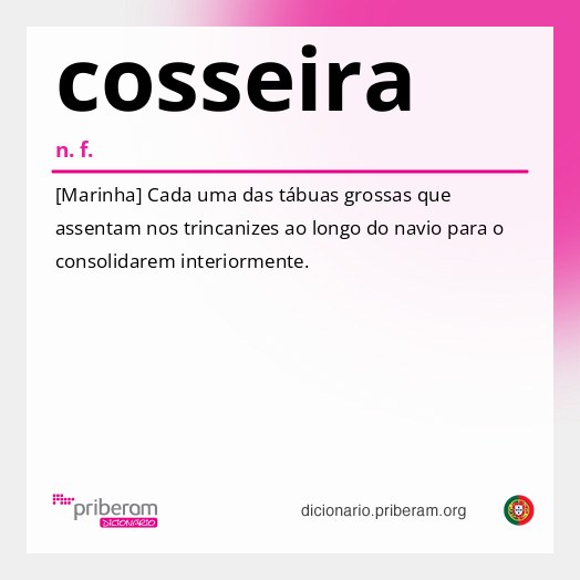 Significado de cosseira