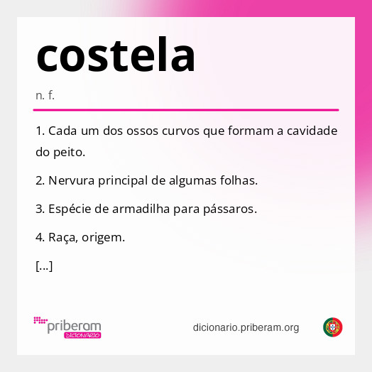 Significado de costela