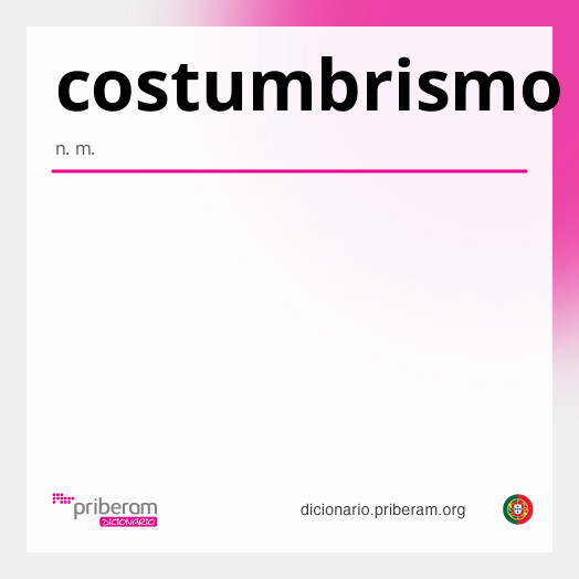 Significado de costumbrismo