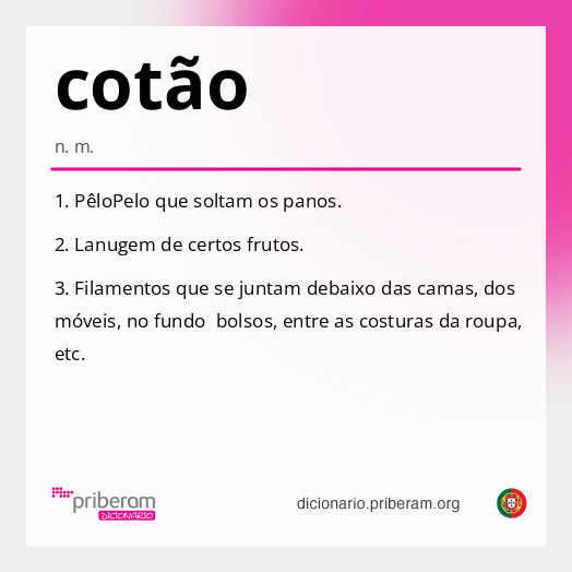 Significado de cotão