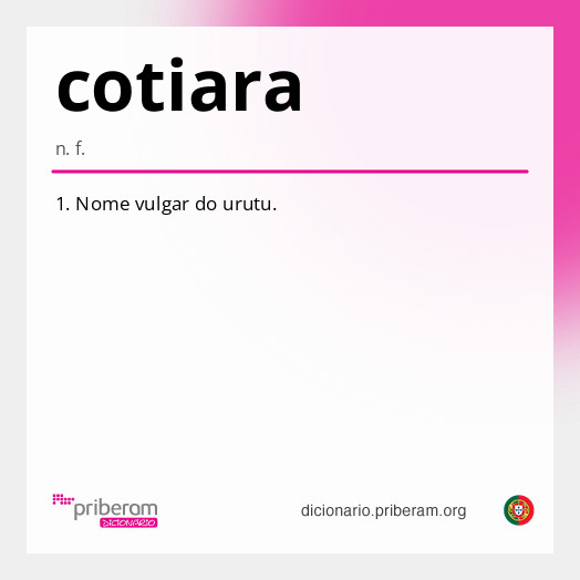 Significado de cotiara