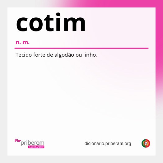Significado de cotim