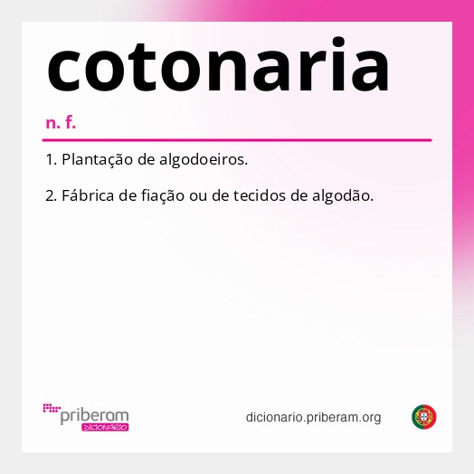 Significado de cotonaria