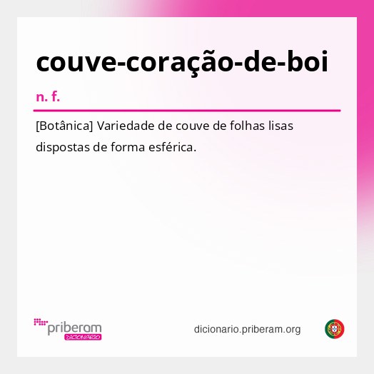 Significado de couve-coração-de-boi