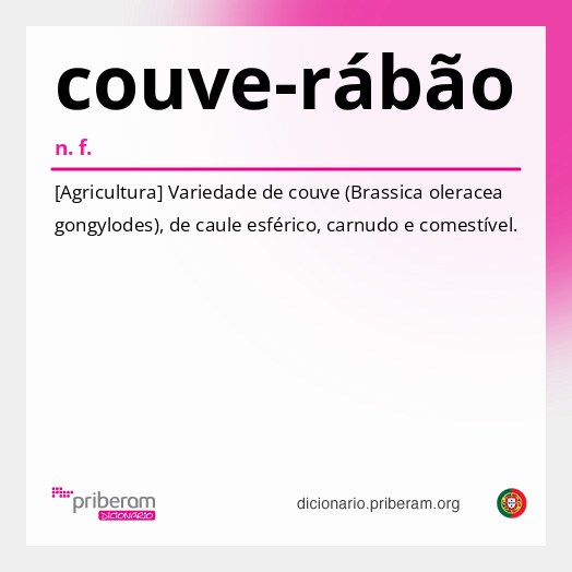 Significado de couve-rábão