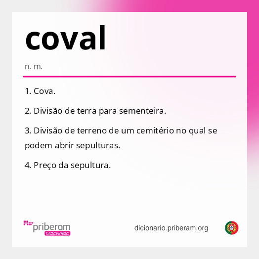 Significado de coval