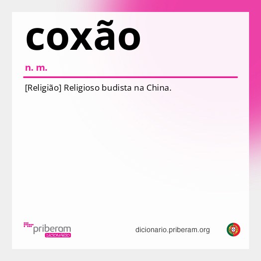 Significado de coxão