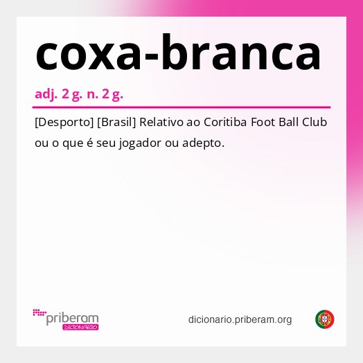 Significado de coxa-branca