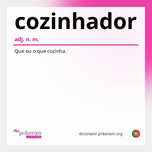 Significado de cozinhador