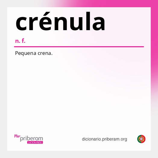 Significado de crénula
