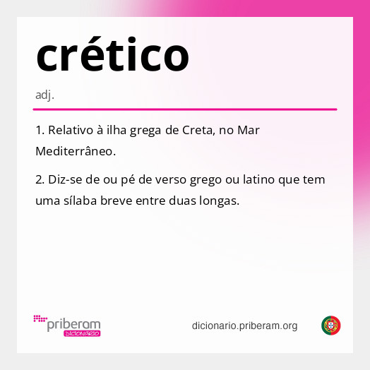 Significado de crético