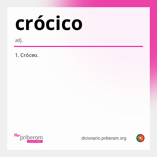 Significado de crócico