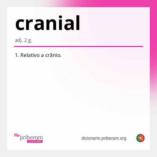 Significado de cranial