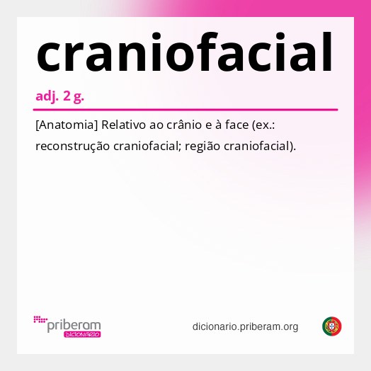 Significado de craniofacial