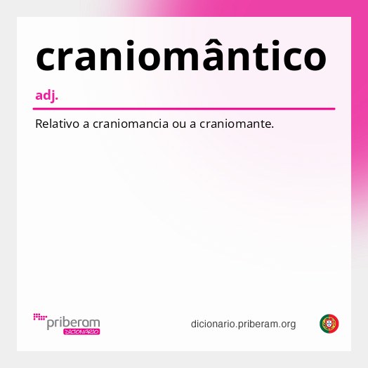 Significado de craniomântico