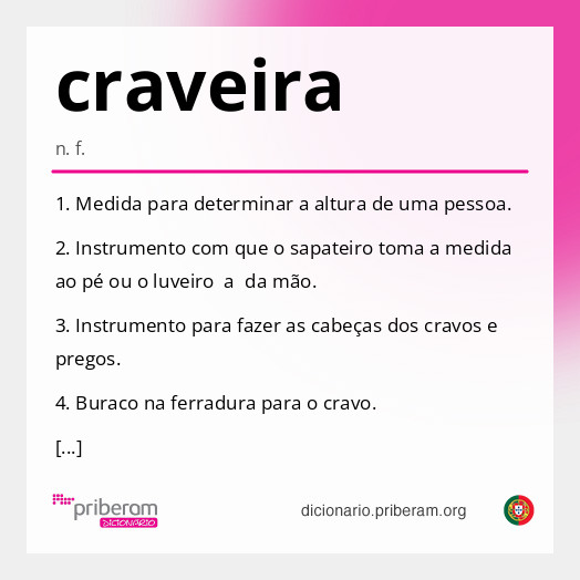 Significado de craveira